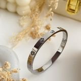 Aurelia Crystal Clover Bangle