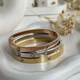 Aurelia Crystal Clover Bangle