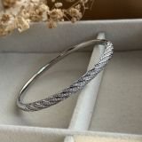 Aurelia Spiral Pavé Cuff