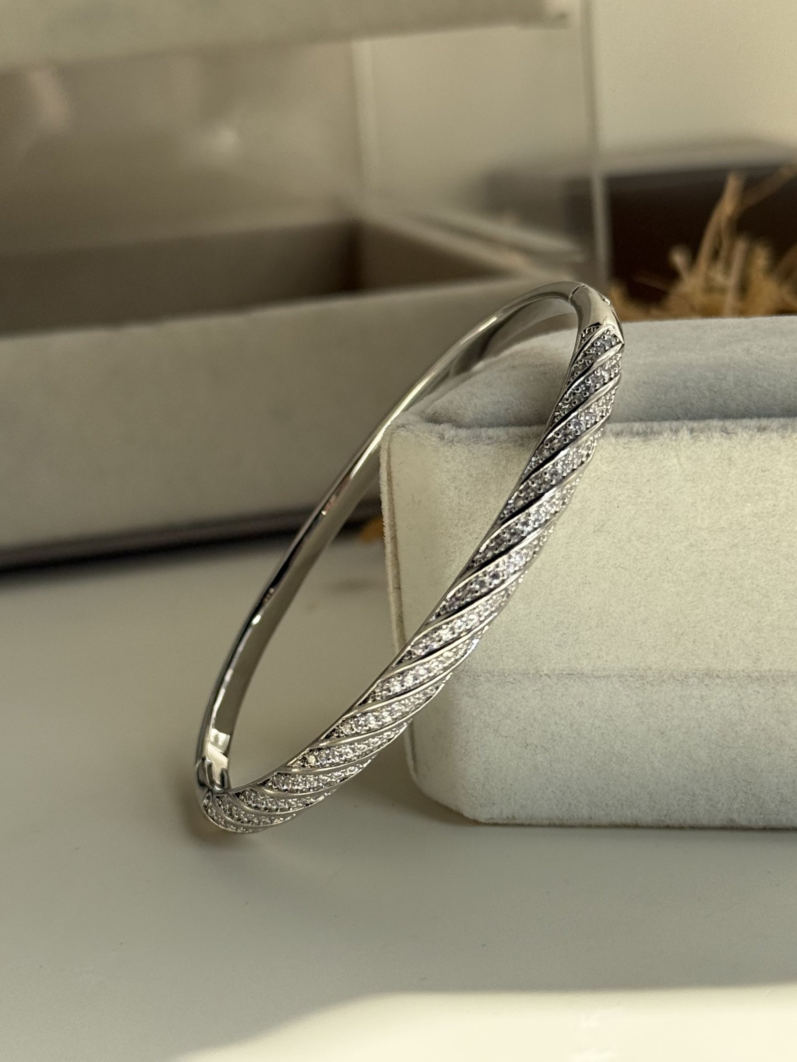 Aurelia Spiral Pavé Cuff