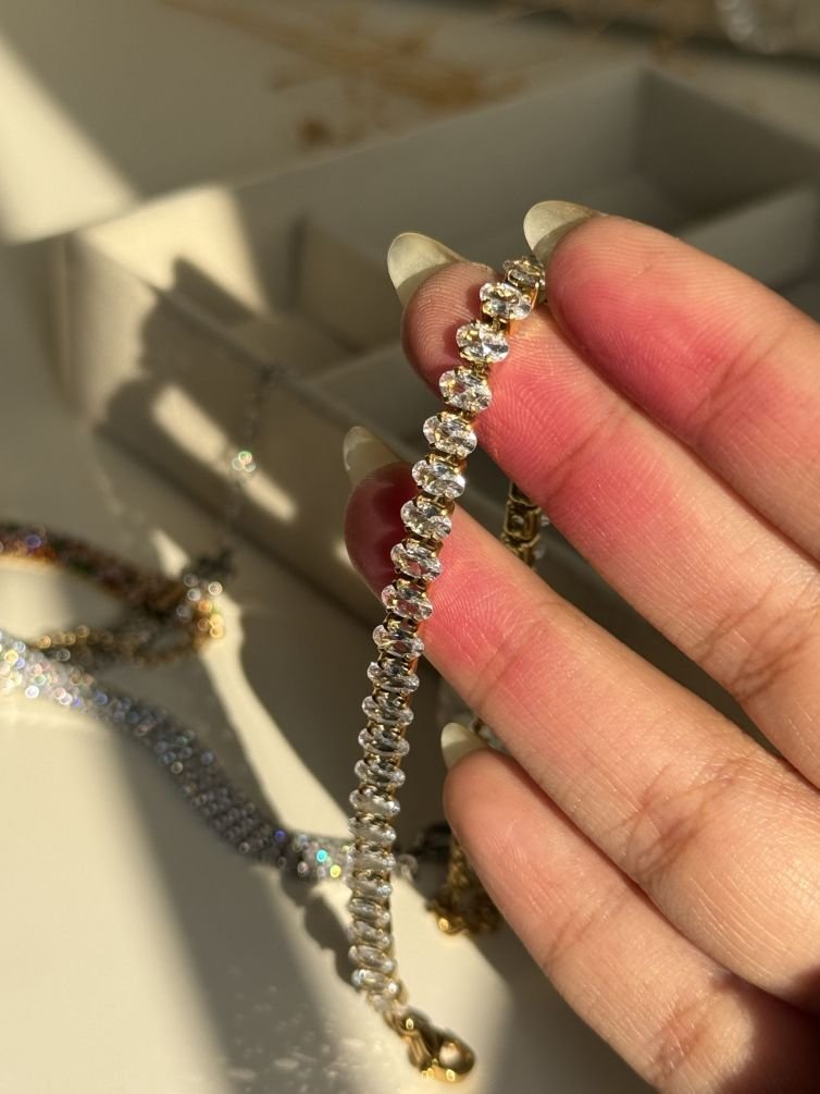 CZ Tennis Chain Bracelet