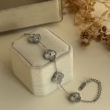 Radiant Clover Crystal Accent Bracelet