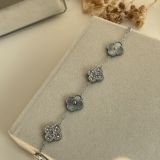 Celestia Crystal Clover Chain Bracelet