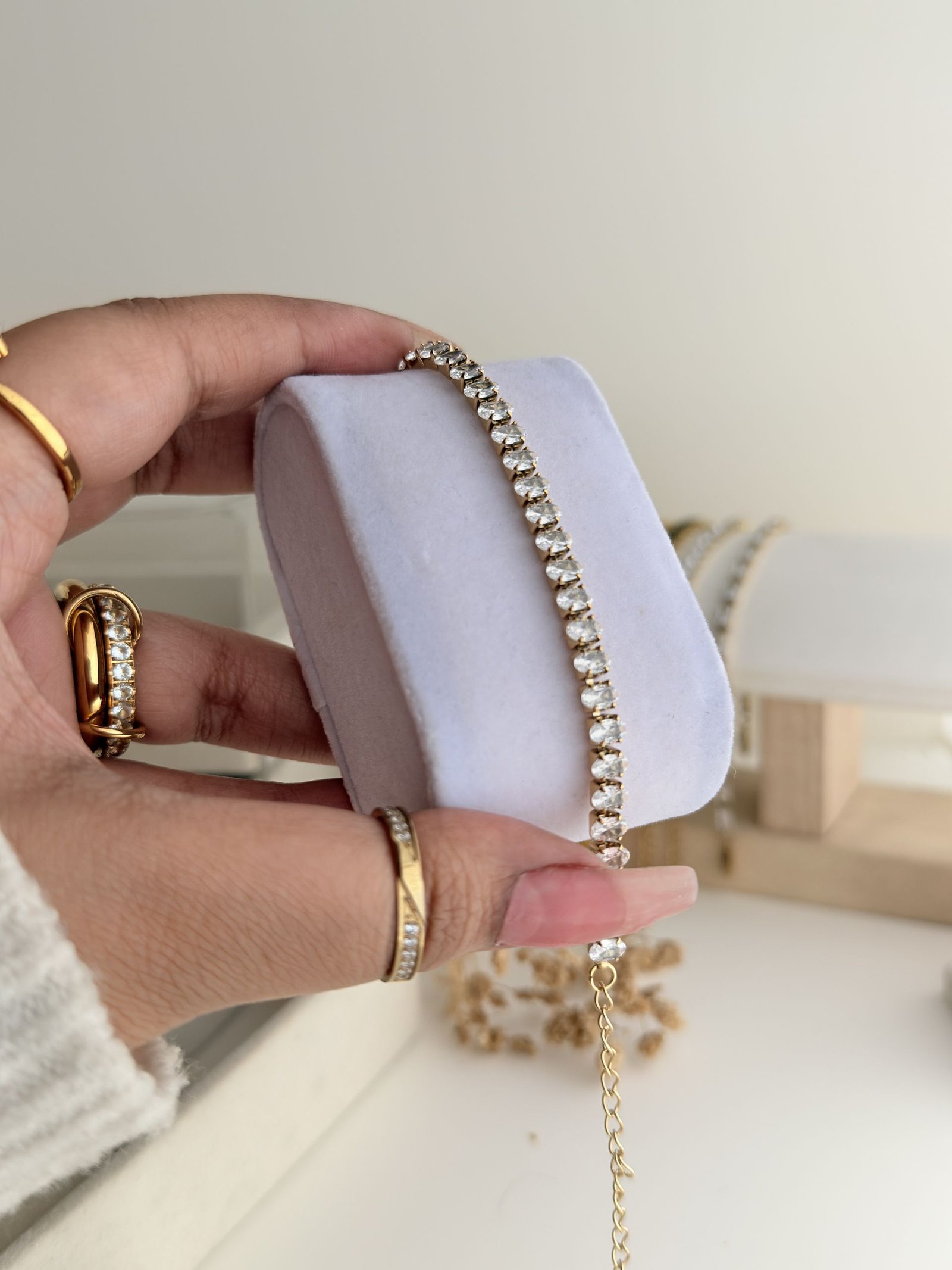 CZ Tennis Chain Bracelet