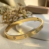 Celestia Clover Crystal Bangle