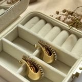 Lunara Teardrop Stud Earrings