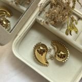 Lunara Teardrop Stud Earrings