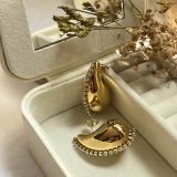 Lunara Teardrop Stud Earrings