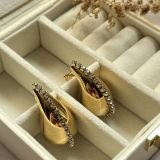 Lunara Teardrop Stud Earrings