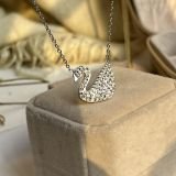 Aurevia Swan Pavé Necklace