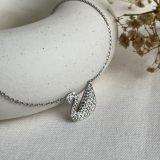 Aurevia Swan Pavé Necklace