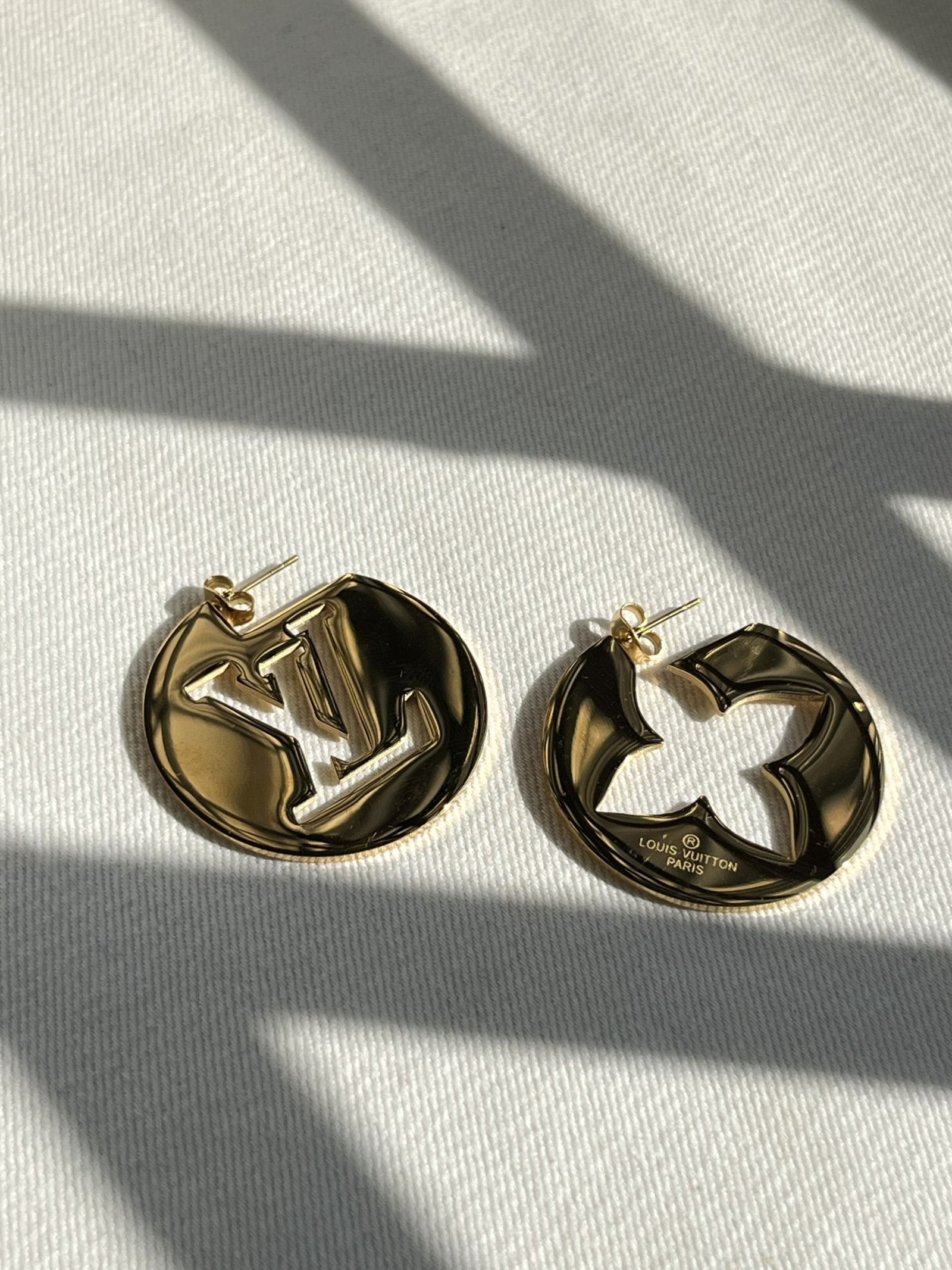 Aurelle Emblem Hoop Earrings