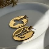 Aurelle Emblem Hoop Earrings