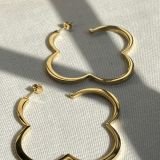 Aurielle Clover Hoop Earrings