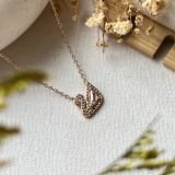 Lunara Swan Crystal Necklace