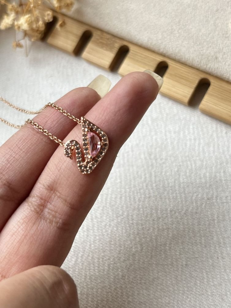 Lunara Swan Crystal Necklace