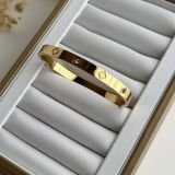 Aurelia Crystal Clover Bangle