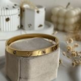 Aurelia Crystal Clover Bangle