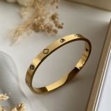 Aurelia Crystal Clover Bangle