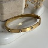 Celestia Clover Crystal Bangle