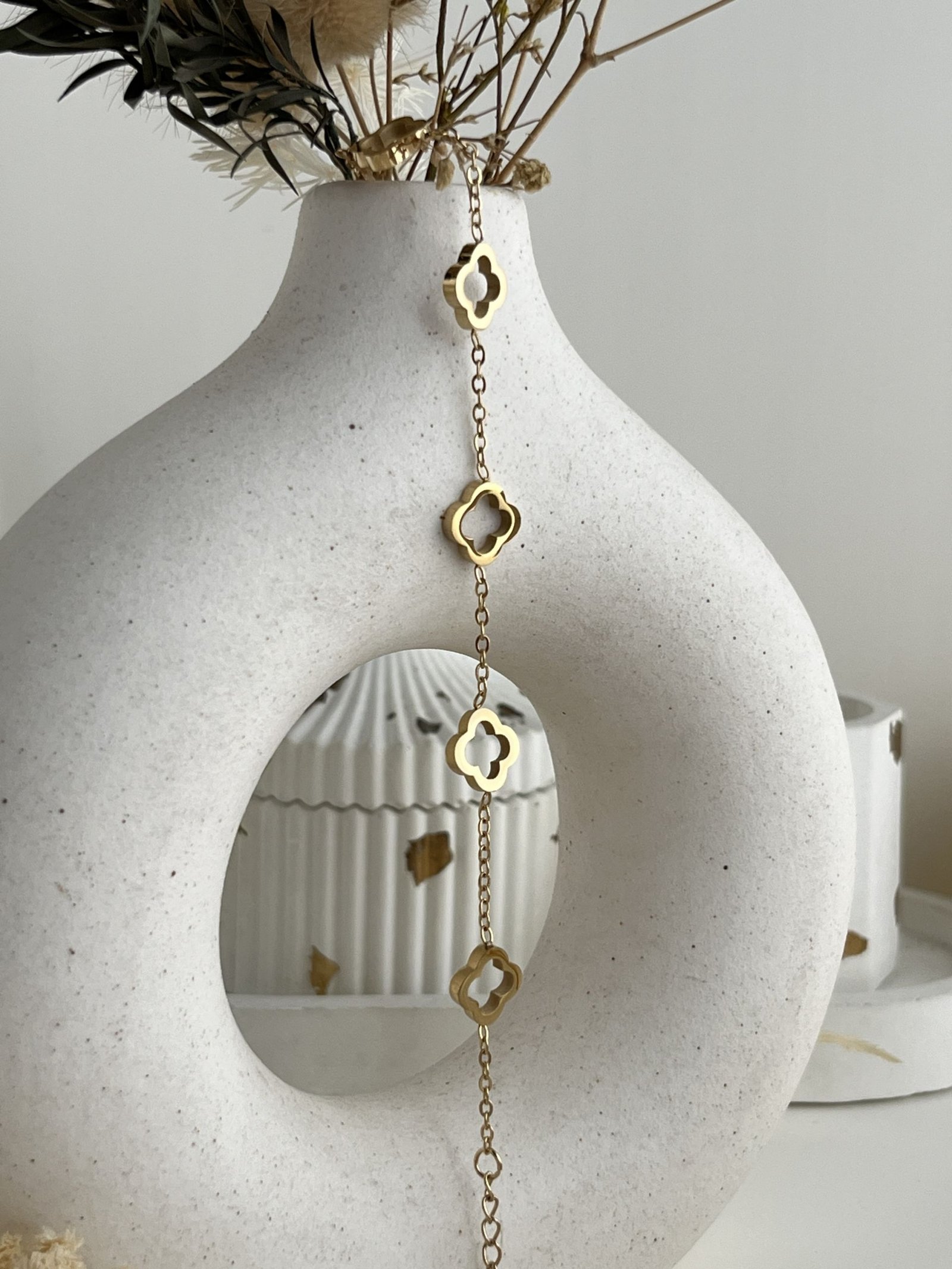 FlorΓ©a Clover Chain Bracelet