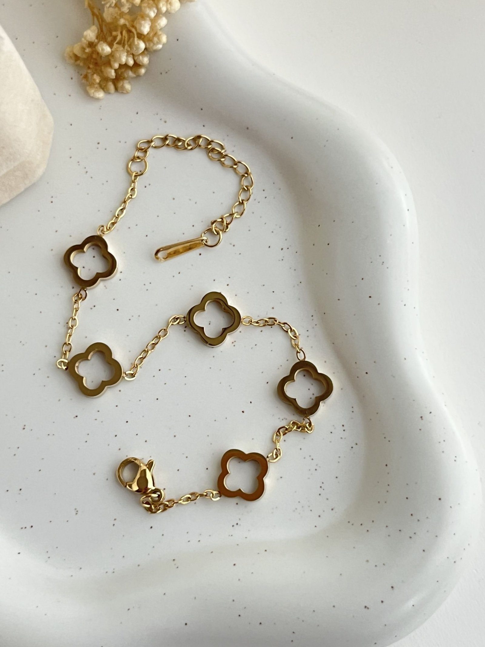 FlorΓ©a Clover Chain Bracelet