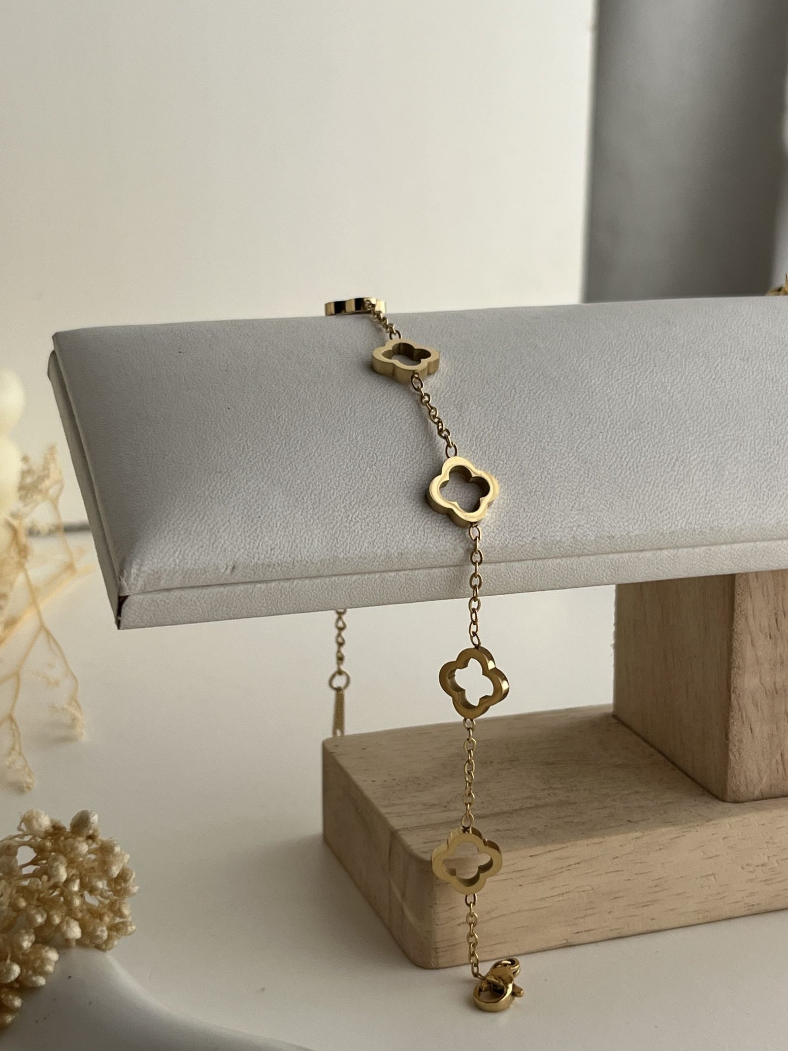 FlorΓ©a Clover Chain Bracelet