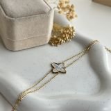 Celestia Crystal Clover Chain Bracelet