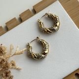 Aurelia Twist Pavé Hoops