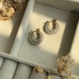 Pearl Halo Mini Hoops