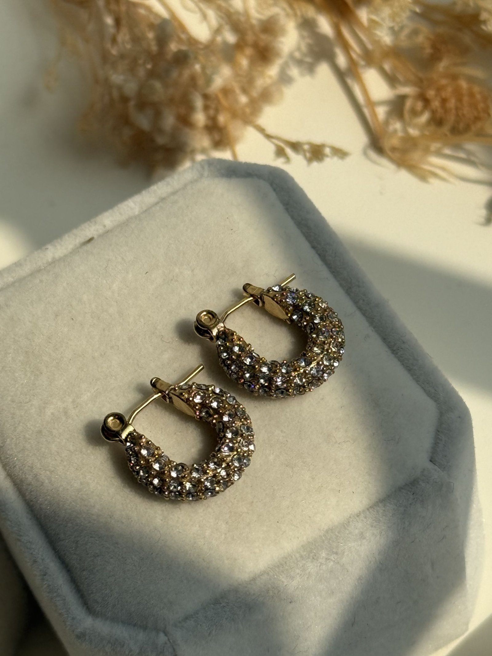 Crystal Glow Mini Hoops