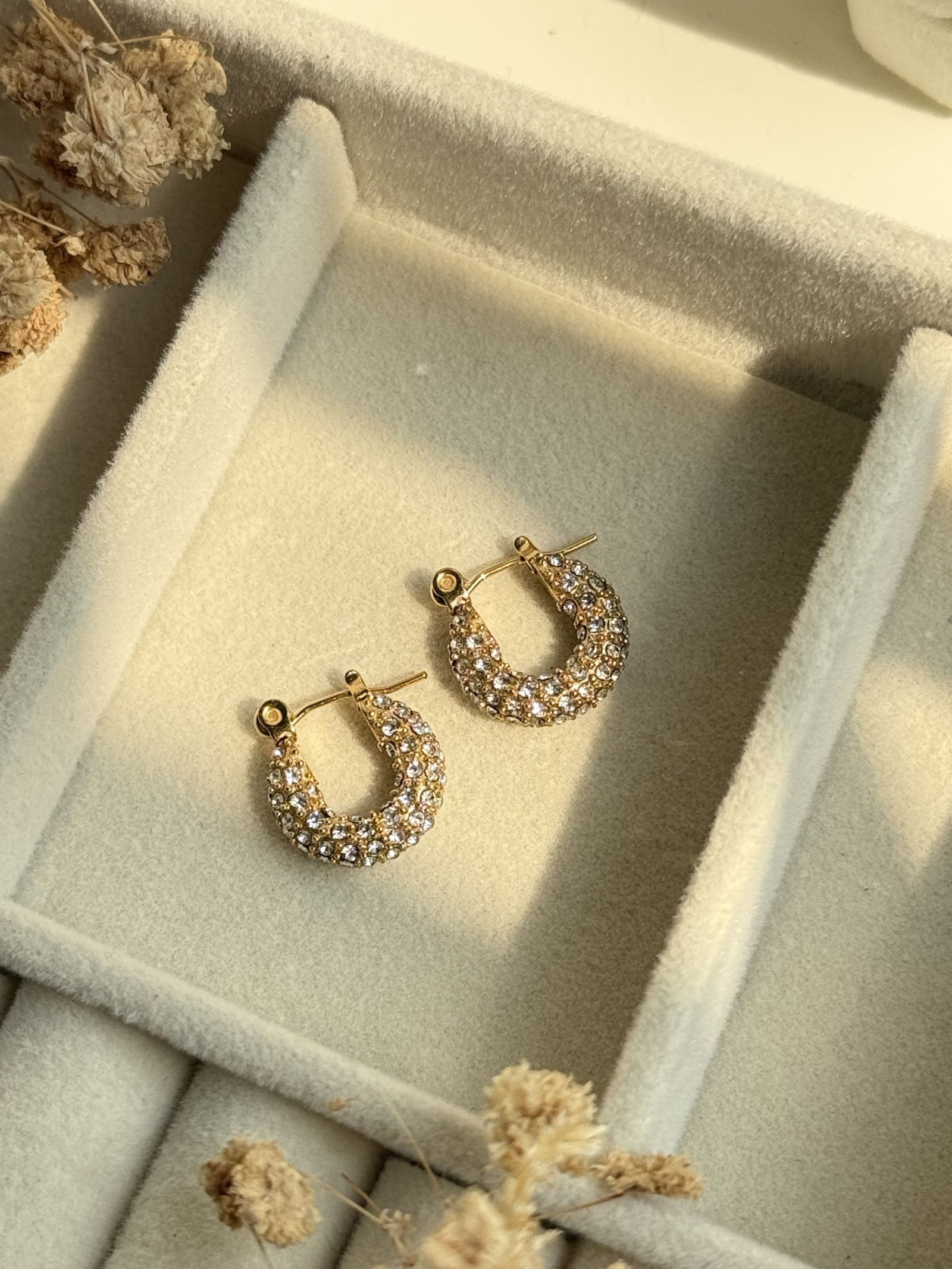 Crystal Glow Mini Hoops