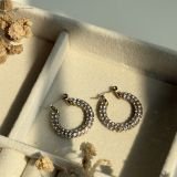 Crystal Radiance Hoop Earrings