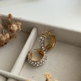 Diva Crystal Hoop Earrings