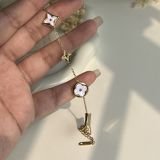 Alvara Enamel Clover Chain Bracelet