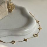 Avelis Dual Clover Star Chain Bracelet