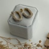 Sybil Crystal Curve Earrings