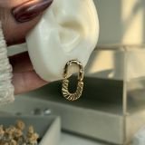 Aurelia Link Hoop Earrings
