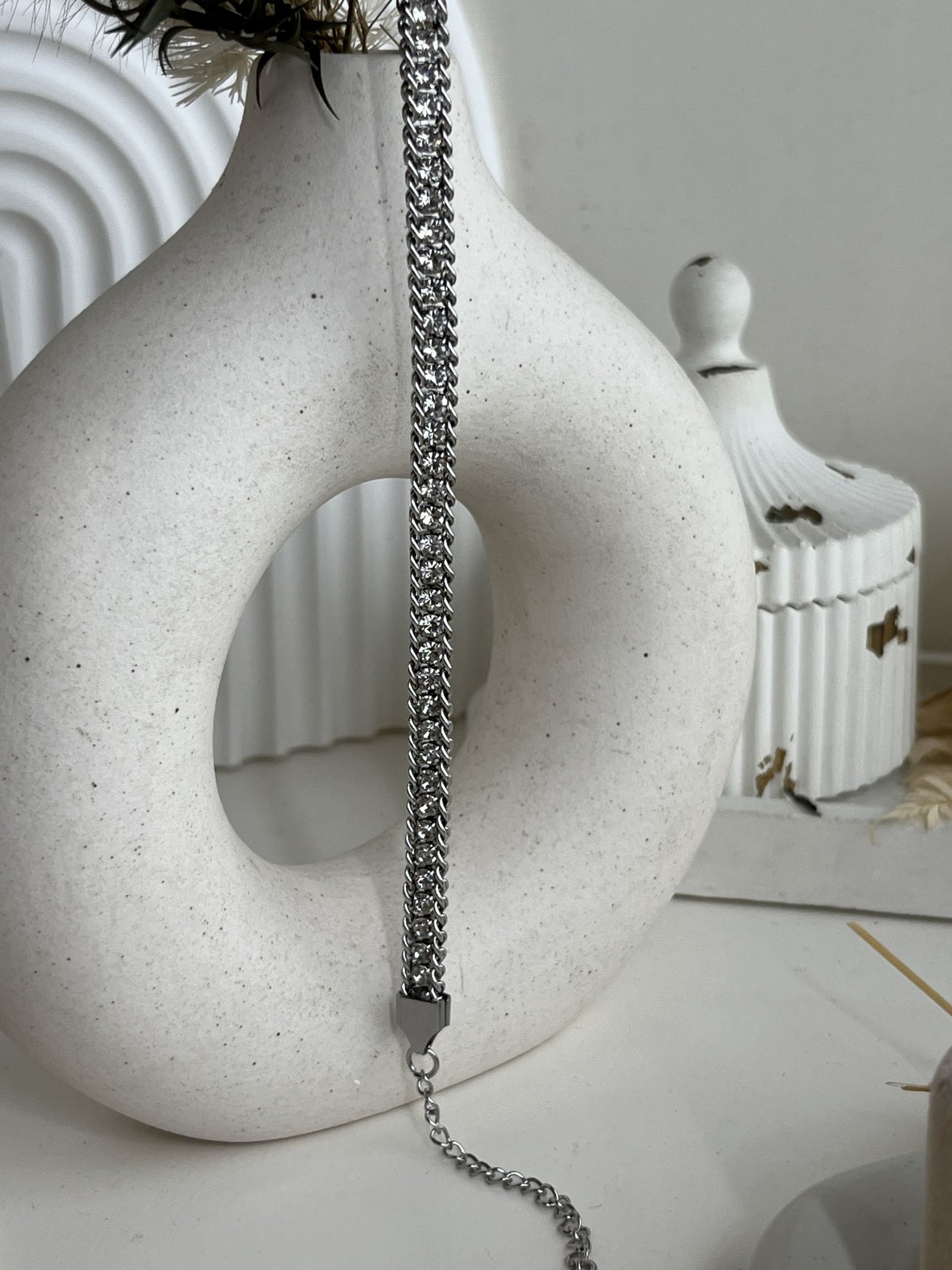 Seraphine Crystal Link Chain Bracelet