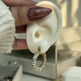 Crystal Radiance Hoop Earrings