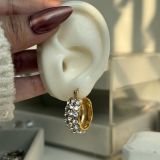 Diva Crystal Hoop Earrings