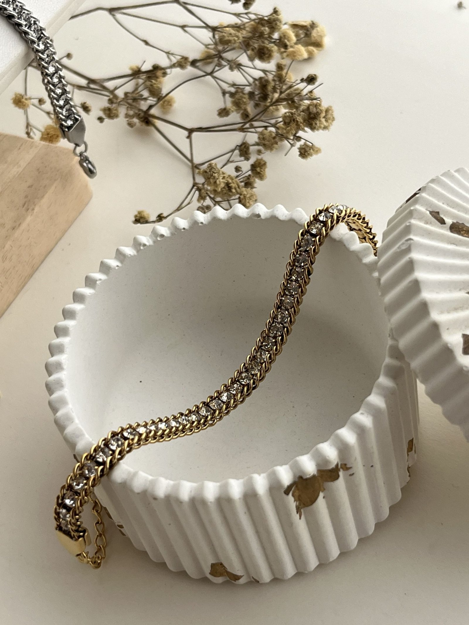 Seraphine Crystal Link Chain Bracelet