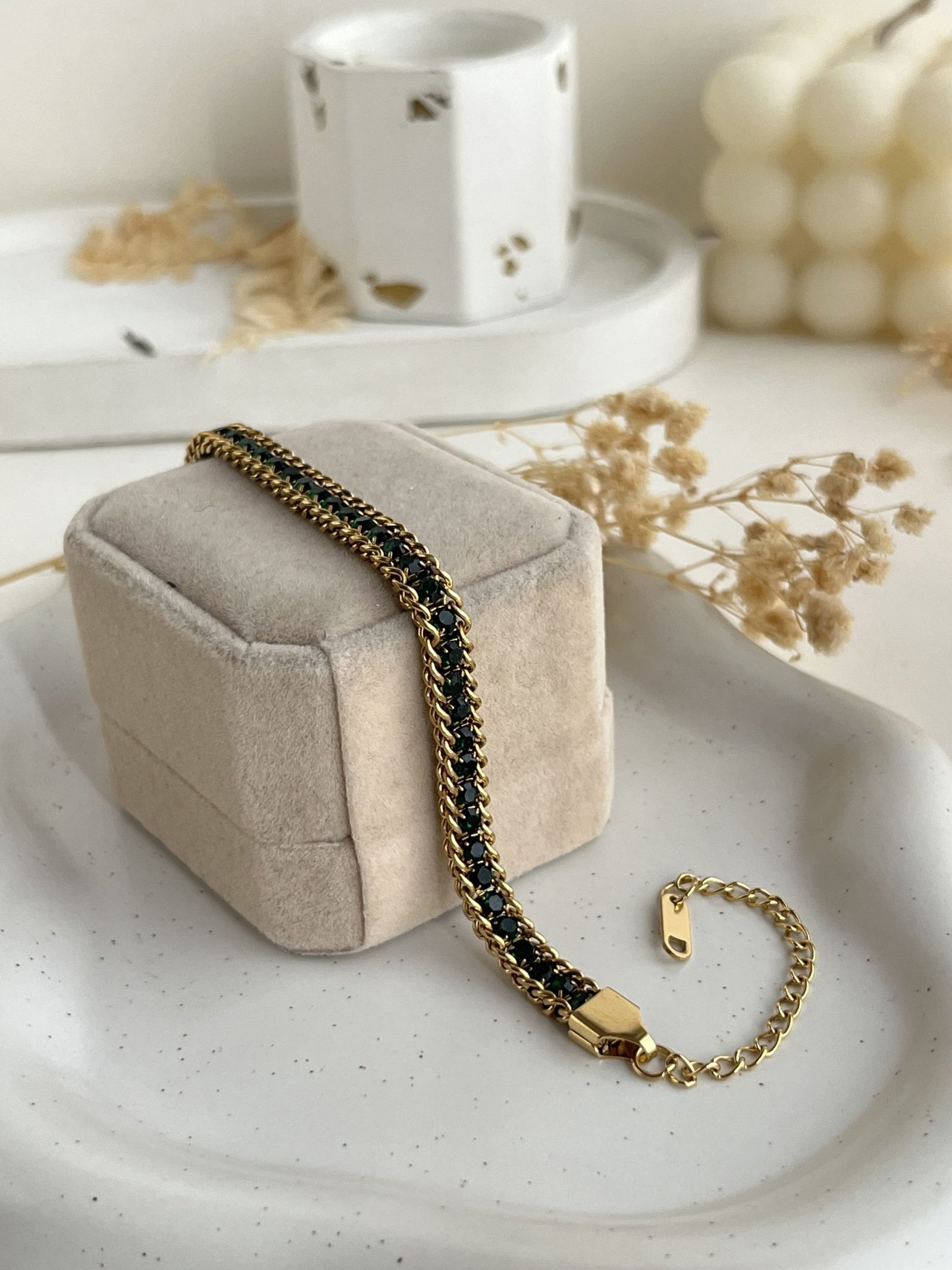 Seraphine Crystal Link Chain Bracelet