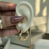 Aurelia Twist Pavé Hoops