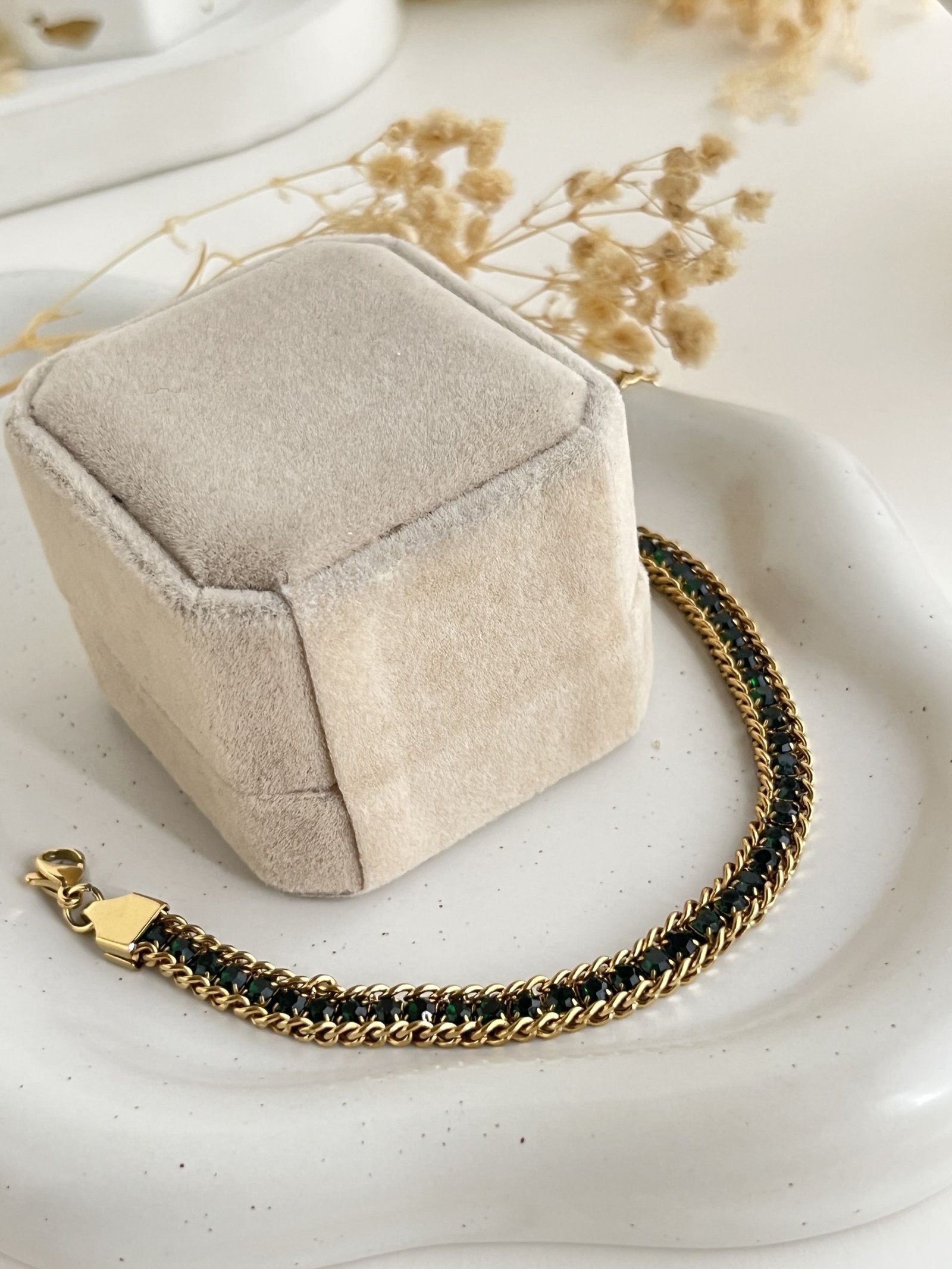 Seraphine Crystal Link Chain Bracelet