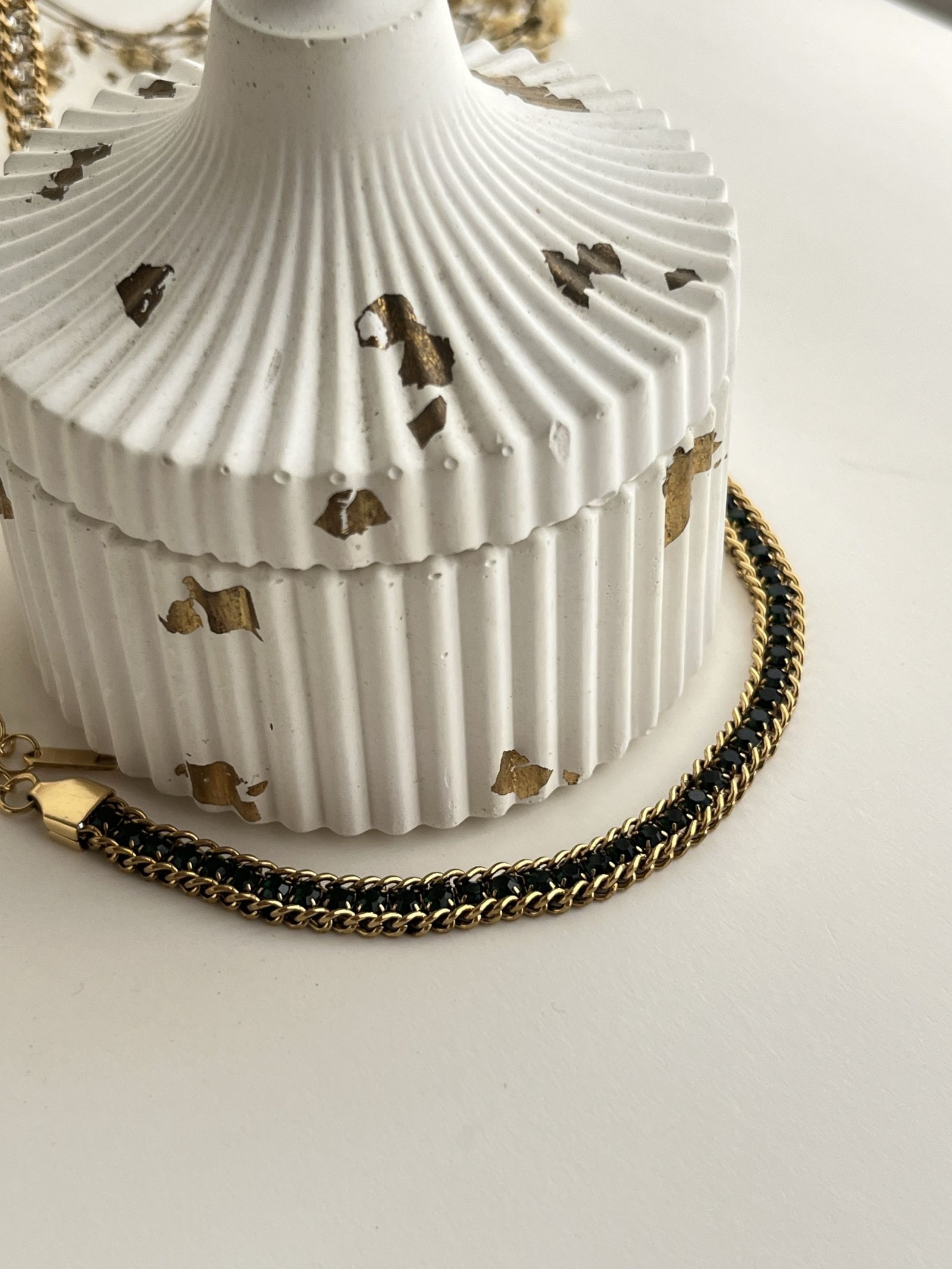 Seraphine Crystal Link Chain Bracelet