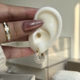 Pearl Halo Mini Hoops