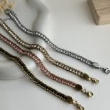 Seraphine Crystal Link Chain Bracelet