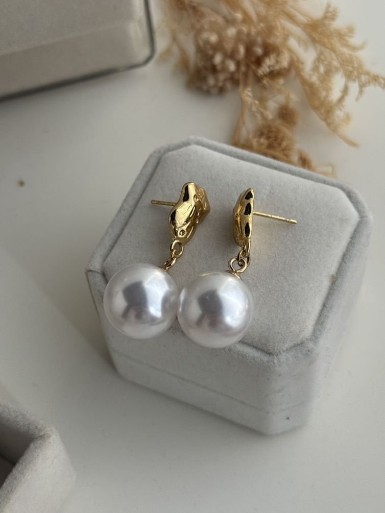 Kayley Southsea Pearl Drop Earrings