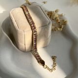 Aureline Duo-Tone Tennis Chain Bracelet